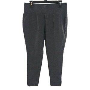 Tahari Womens Pull On Pants Gray Stretch Career Ankle Pants Size L